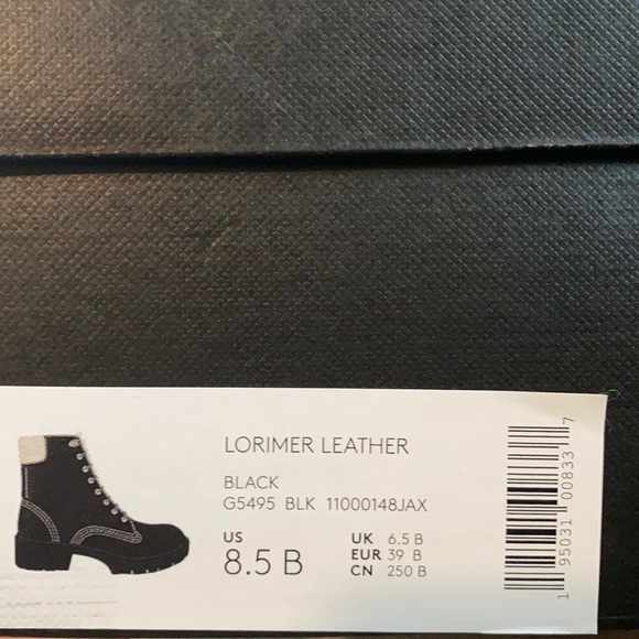 Coach black fuzzy combat boots - Picture 4 of 4